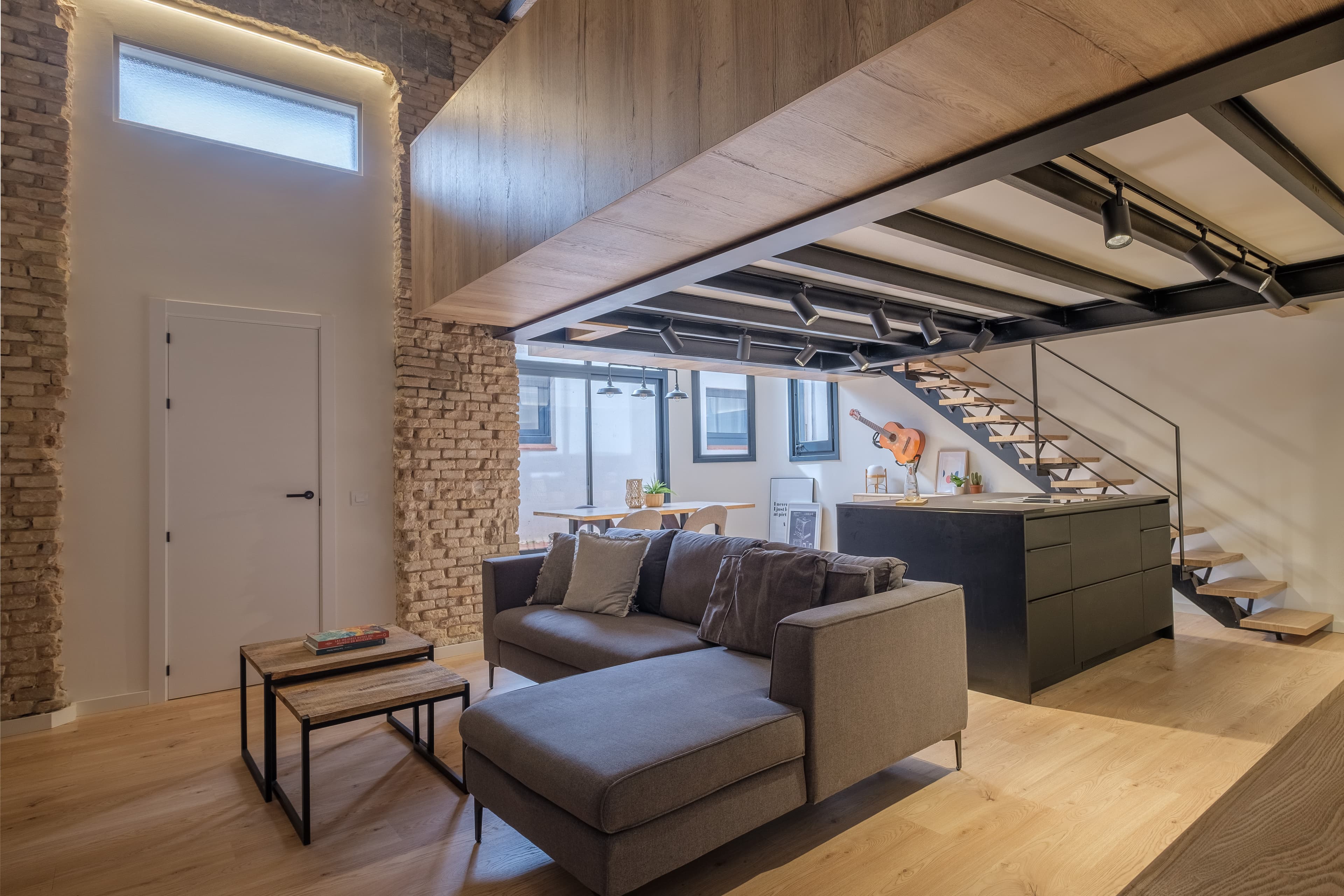 Foto panorámica del loft